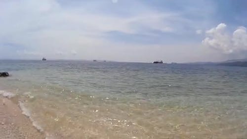 有关低角度视图, 在沙滩上, 天性的免费素材视频