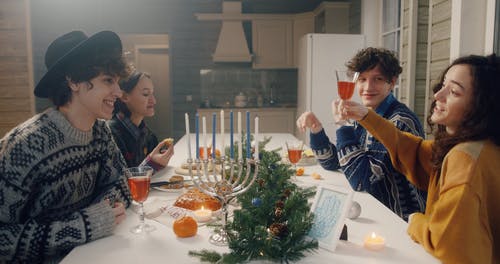 有关hanukkiah, 一起, 享受的免费素材视频