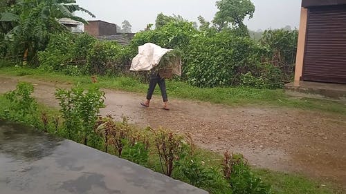 有关人, 尘土飞扬的道路, 户外的免费素材视频