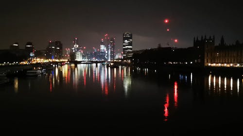 有关city_skyline, gb, 下雨的夜晚的免费素材视频