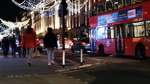 有关人行道, 伦敦, 假日季节的免费素材视频