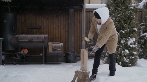 有关下雪的, 人, 休闲服装的免费素材视频