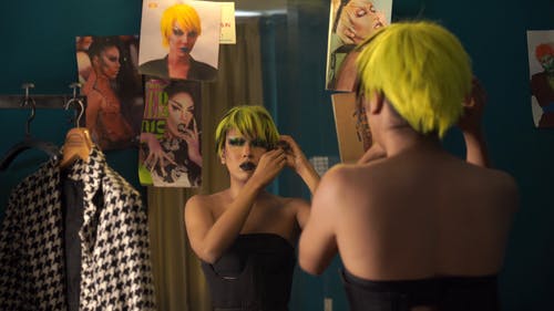 有关假发, 做好准备, 反射的免费素材视频