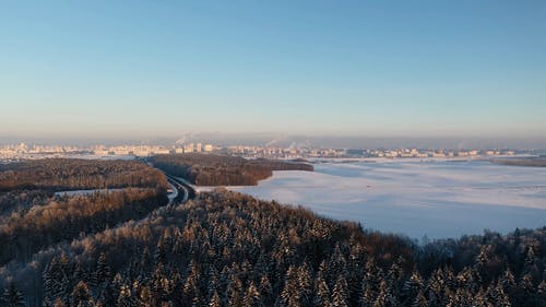 有关下雪的天气, 优美的风景, 冬季的免费素材视频