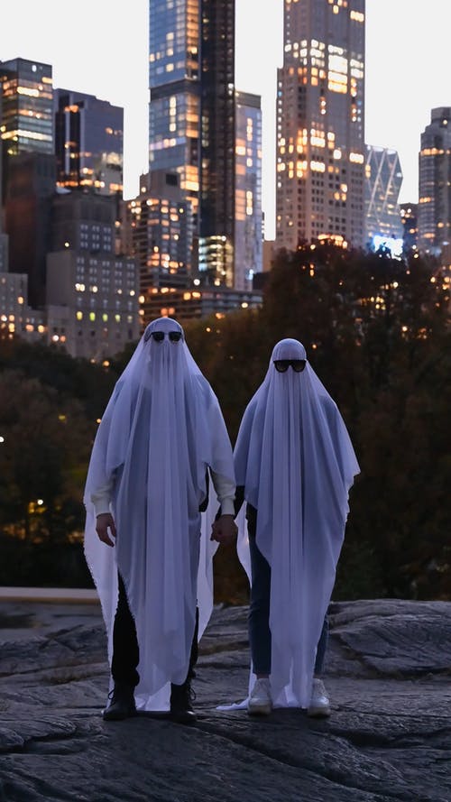 有关垂直视频, 城市背景, 万圣节的免费素材视频