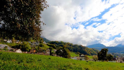 有关天性, 山背景, 戏剧性的天空的免费素材视频