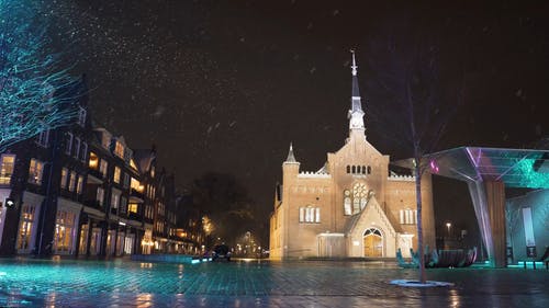 有关4k, 下雪的, 住宅大楼的免费素材视频