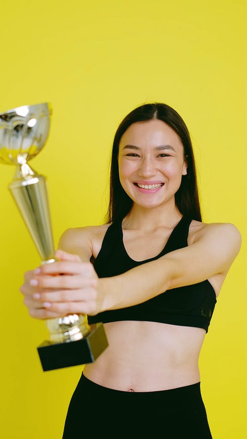 有关优胜者, 垂直视频, 女人的免费素材视频