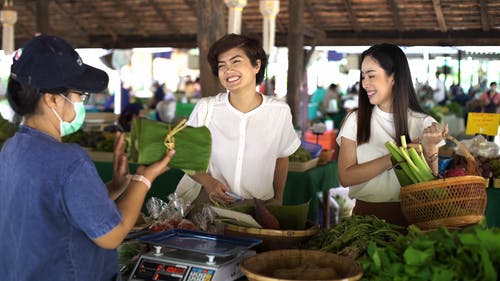 有关付款, 女性, 市场的免费素材视频