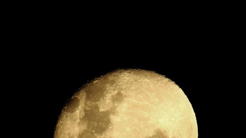 有关月亮, 月球陨石坑, 特写镜头的免费素材视频