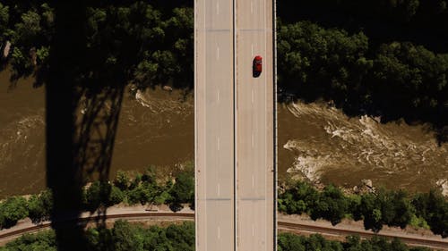 有关头顶射击, 无人机视频, 桥的免费素材视频