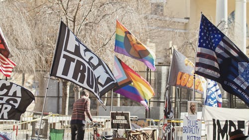有关户外, 摄影师, 旗子的免费素材视频