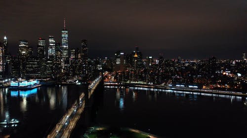 有关地标, 城市的灯光, 夜空的免费素材视频