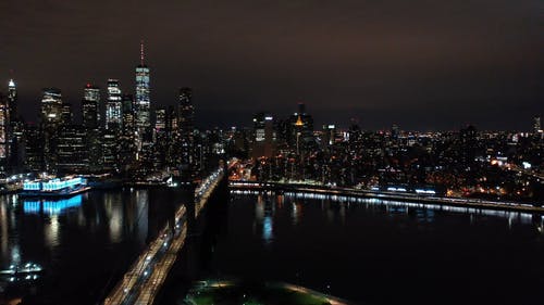 有关地标, 城市的灯光, 夜空的免费素材视频
