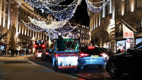 有关交通, 伦敦, 圣诞季节的免费素材视频
