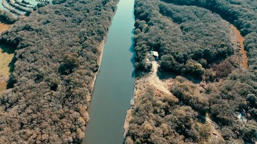 有关从上面, 树木, 河的免费素材视频