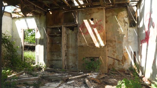 有关废弃的房子, 废弃的, 摧毁的免费素材视频