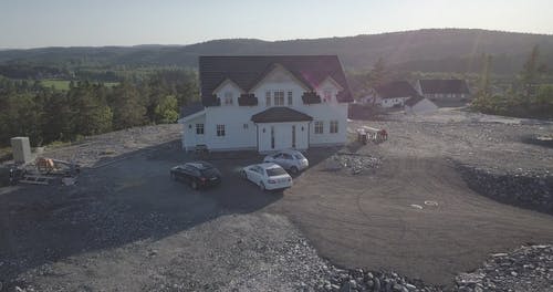 有关停放的汽车, 家, 房屋的免费素材视频