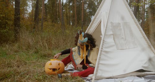 有关人, 儿童, 帐篷的免费素材视频