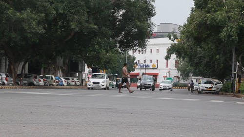 有关交通, 人行道, 印度的免费素材视频