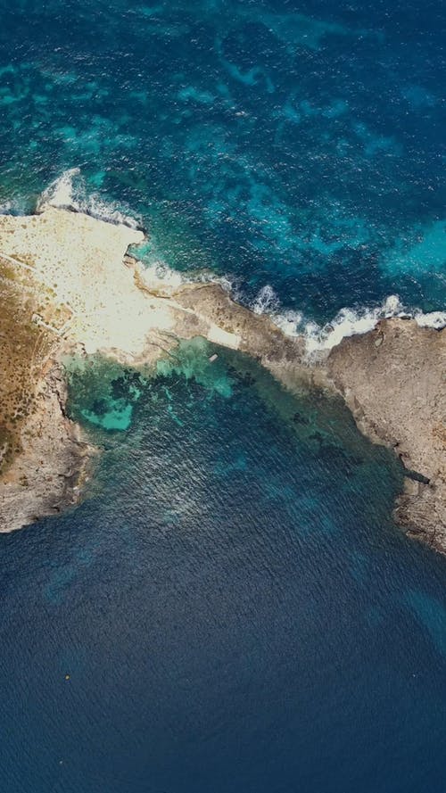 有关俯视图, 垂直视频, 岸边的免费素材视频