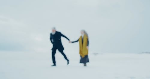 有关一对, 一起, 下雪的免费素材视频