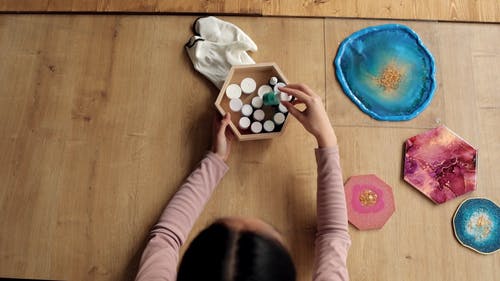 有关不一样, 丙烯酸树脂, 六边形的免费素材视频