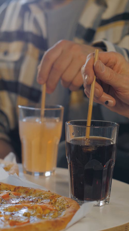 有关吸管, 垂直视频, 小吃的免费素材视频