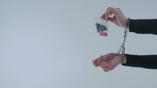 有关手, 手铐, 毒品的免费素材视频