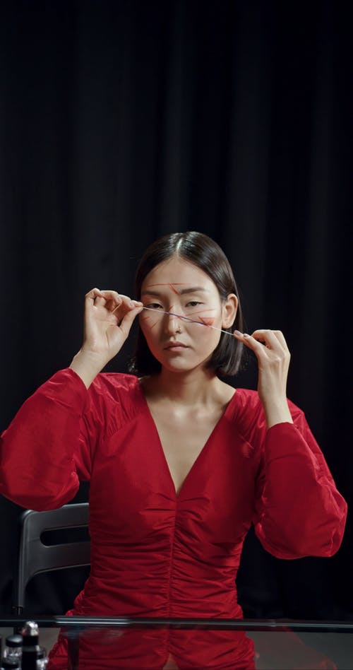 有关人体彩绘, 化妆, 女人的免费素材视频