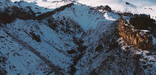 有关下雪的, 丘陵, 全景的免费素材视频