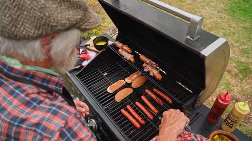 有关人, 後院, 灸烤的免费素材视频