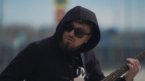 有关人, 吉他手, 多情的免费素材视频