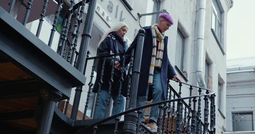 有关两个人, 围巾, 家人在一起的时间的免费素材视频