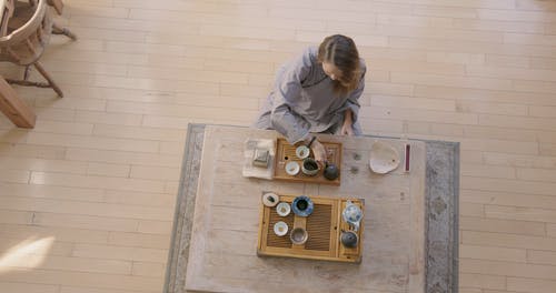 有关俯视图, 倾注, 女人的免费素材视频