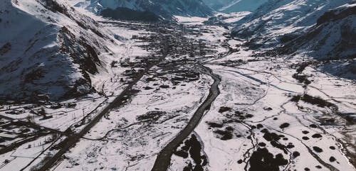 有关下雪的, 丘陵, 全景的免费素材视频