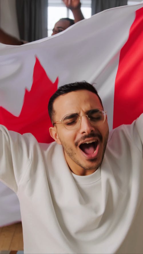 有关加拿大国庆日, 加拿大国旗, 在家的免费素材视频