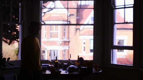 有关剪影, 女人, 室内的免费素材视频