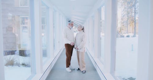 有关一对, 一起, 冬季温泉的免费素材视频