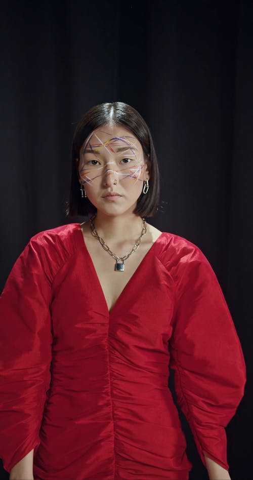 有关＃室内, 人体彩绘, 化妆的免费素材视频