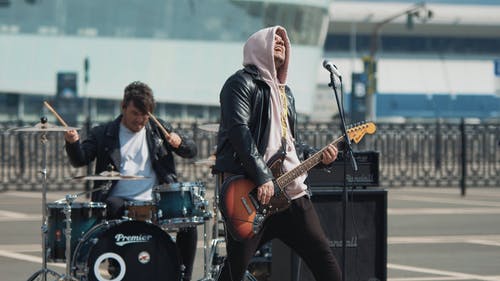 有关乐队, 执行, 弹拨的免费素材视频