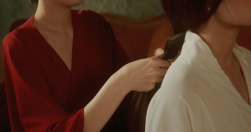 有关发型设计, 女人, 特写的免费素材视频