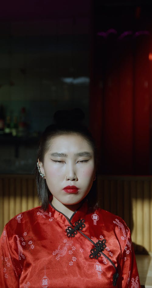 有关变焦镜头, 嘴唇, 垂直视频的免费素材视频