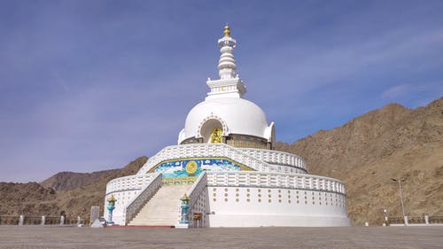 有关shanti stupa, 佛寺, 佛教的免费素材视频
