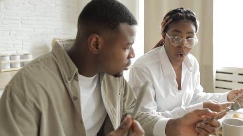 有关一对, 人, 吃的免费素材视频