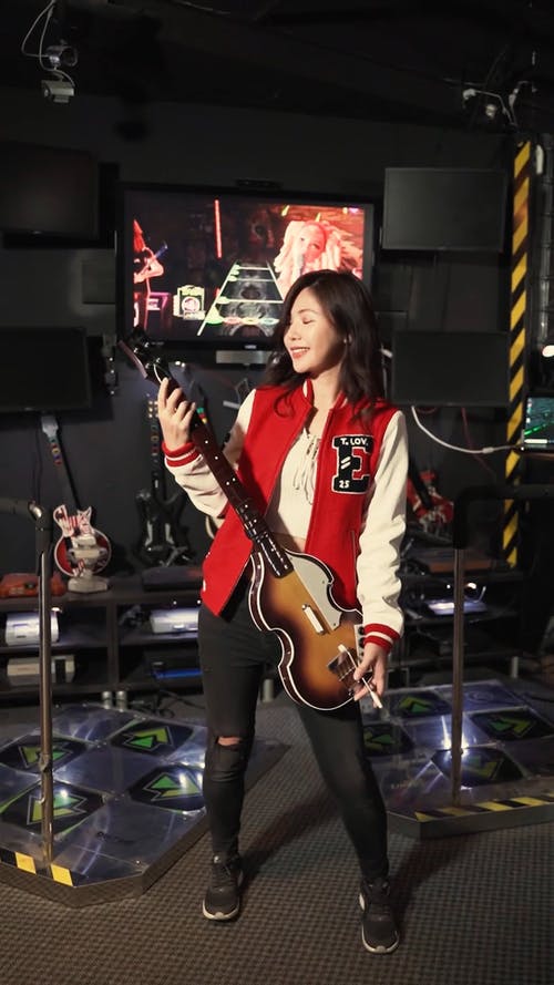 有关动画, 吉他游戏, 吉他演奏的免费素材视频