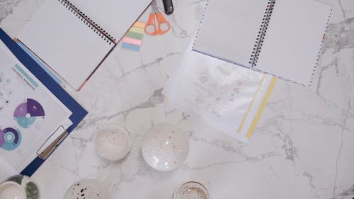 有关Flatlay, 便利贴, 剪刀的免费素材视频