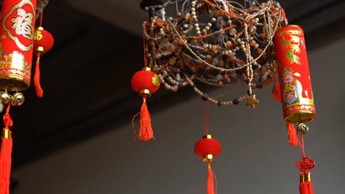 有关中国家庭, 中国新年, 中国新年装饰的免费素材视频