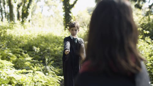 有关孩子, 巫师, 户外的免费素材视频