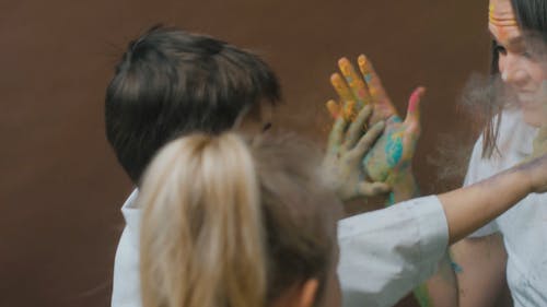 有关一起, 互动, 传统的免费素材视频